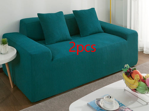 Waterproof Polar Fleece Solid Color Bomb Cover Sofa Slipcover Corner