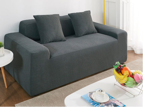 Waterproof Polar Fleece Solid Color Bomb Cover Sofa Slipcover Corner
