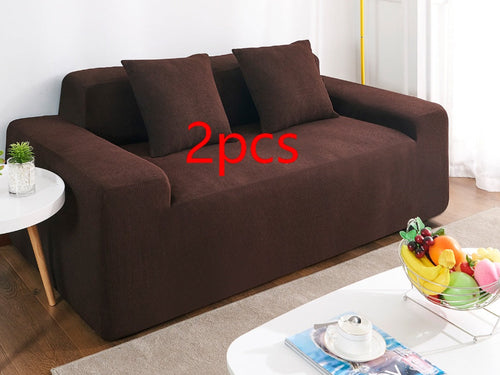 Waterproof Polar Fleece Solid Color Bomb Cover Sofa Slipcover Corner