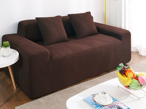 Waterproof Polar Fleece Solid Color Bomb Cover Sofa Slipcover Corner