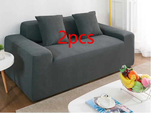Waterproof Polar Fleece Solid Color Bomb Cover Sofa Slipcover Corner