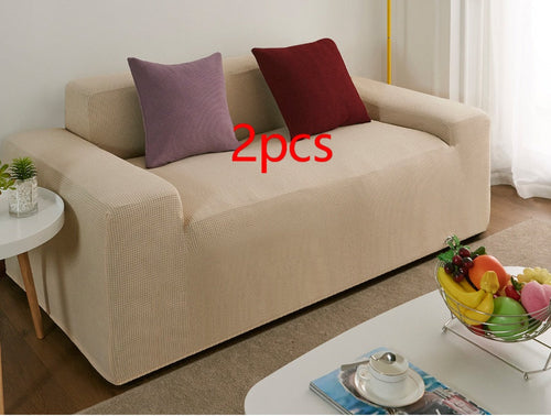 Waterproof Polar Fleece Solid Color Bomb Cover Sofa Slipcover Corner