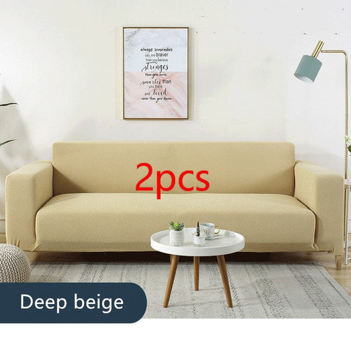 Waterproof Polar Fleece Solid Color Bomb Cover Sofa Slipcover Corner