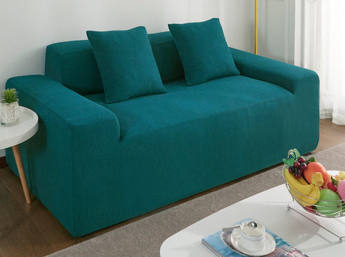 Waterproof Polar Fleece Solid Color Bomb Cover Sofa Slipcover Corner