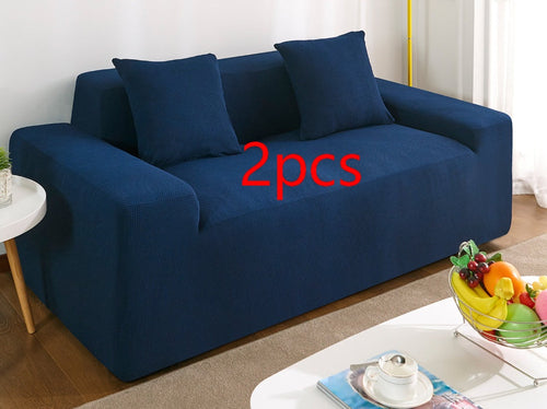 Waterproof Polar Fleece Solid Color Bomb Cover Sofa Slipcover Corner