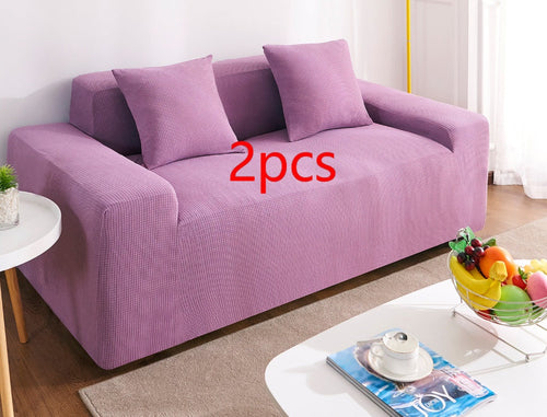Waterproof Polar Fleece Solid Color Bomb Cover Sofa Slipcover Corner