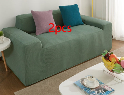 Waterproof Polar Fleece Solid Color Bomb Cover Sofa Slipcover Corner